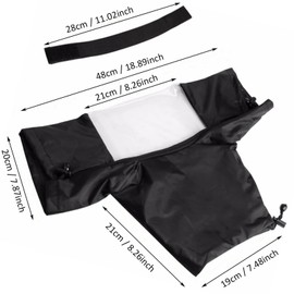 Camera Rain Cover Canon, Waterproof Camera Rain Cover with Transparent Viewing Window Foldable for Nikon Canon Sony Digital Camera DSLR Cameras, Protection Against Snow and Dust