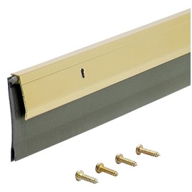 M-D Building Products 5744 M-D 0 Heavy Duty Door Sweep, 1/4 in W X 36 in L X 2 in H, Bright, Brite Gold