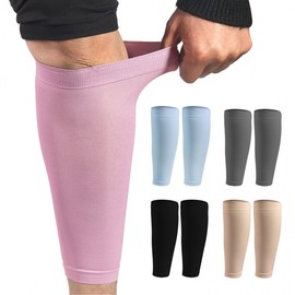 International Calf Compression Sleeves - Strong Pressure Support for Vein and Shaping Free Size / Gray - Single Piece 5ea