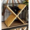 Deco 79 Contemporary Wood Square Wine Rack, 15" x 11"