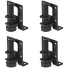 LHUIDDH 4-Pack Heavy Duty Adjustable Furniture Legs,Black Metal Leveling Feet