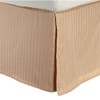 Superior Combed Cotton 300 Thread Count Bed Skirt Stripe, Beige,