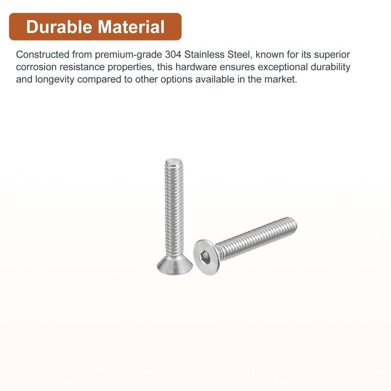 DTGN #10-32 x 1/2" Flat Head Socket Cap Screws, 50