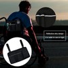 Wheelchair Side Bag,Double-Sided Armrest Pouch with Cup Hold and Reflective