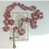 St Barbara Rosary Red Catholic Necklace Santa Barbara Rosario Saint