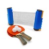 TaktZeit Ping Pong Set with Retractable Net, 2 Ping Pong