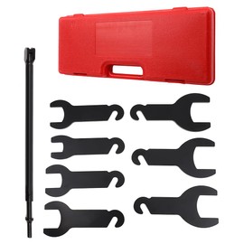 SCITOO 8pcs Pneumatic Fan Clutch Wrench,43300 Fan Clutch Removal Tool Kit Fit for Ford,GM,Chrysler,Jeep Tool Set
