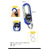 Prendre PR-OM3746 Carabiner, Double Ring, Locking Function, Key Ring, Hook,