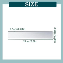 12 PCS Zinc Anode Sheet 99.99% Pure Electrode Strips for Plating and Electroplating, High Purity Zinc Plates 0.04''x 1'' x 6'' / 1 mm x 25 mm x 150 mm