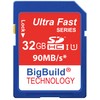 eMemoryCards 32GB Ultra Fast 90MB/s SD SDHC Memory Card For