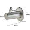 EAI Robe, Coat or Towel Hook Satin Stainless Steel Pack