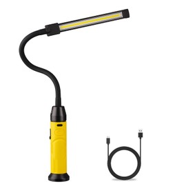 Napatyre Rechargeable LED Work Light with Flexible Gooseneck, Up to 1000 Lumens 3 Modes Magnetic Work Light, Mechanic Light with Magnetic Base for Work Bench Car Repair Grill Light Emergency