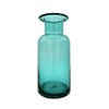 Genérico Elegante Jarrón Decorativo de Vidrio Verde Turquesa, Diseño Moderno,