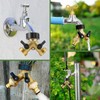 Raheem Hose Splitter 2 Way 3/4 Inch with Garden Hose