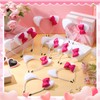12 Pcs Kitten Cat Ears Headbands Pink Bow Kitty Birthday