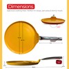SALFORD 11.5 inch Nonstick Ceramic Crepe Pan, Flat Skillet Griddle