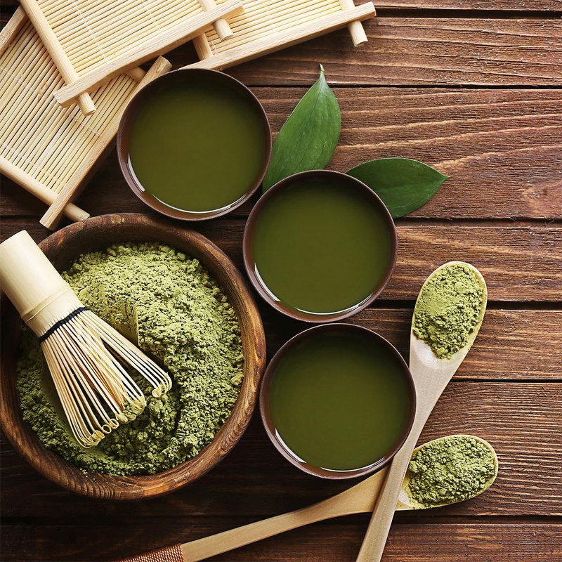 Matcha Whisk, GLADFRESIT 100 Prong Natural Bamboo Matcha Green Tea