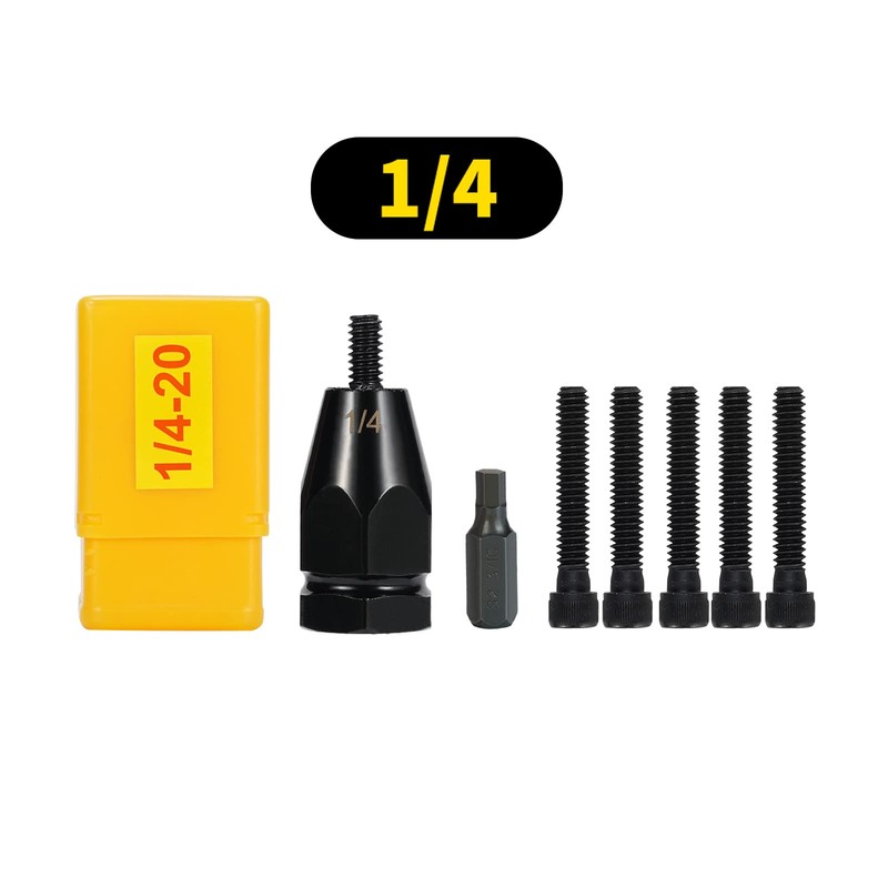 HIFESON Pneumatic Self-Locking Rivet Nut Gun Head(Replacement Mandrel Each 5pcs）for