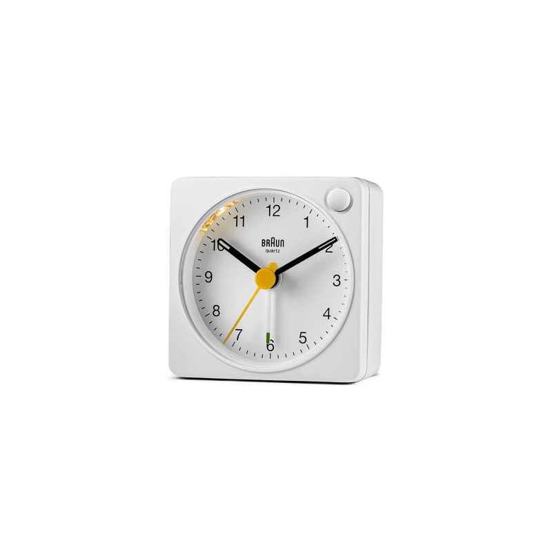 BRAUN/Brown Table Clock, Alarm Clock with Light, BC02XW Classic Analog