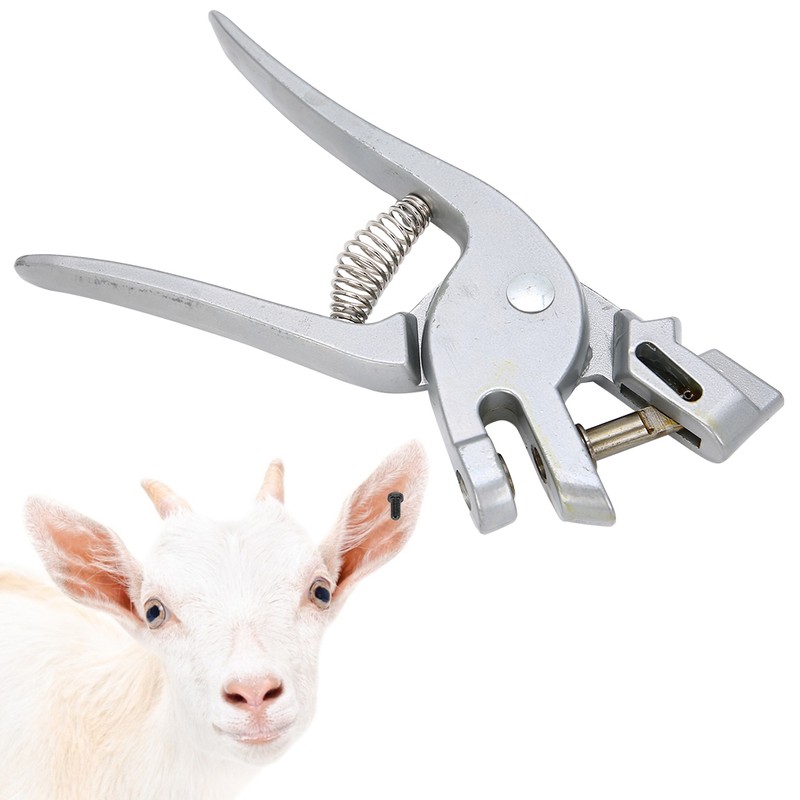 Stainless Steel Livestock Pig Punch Marking Ear Canal Pliers for