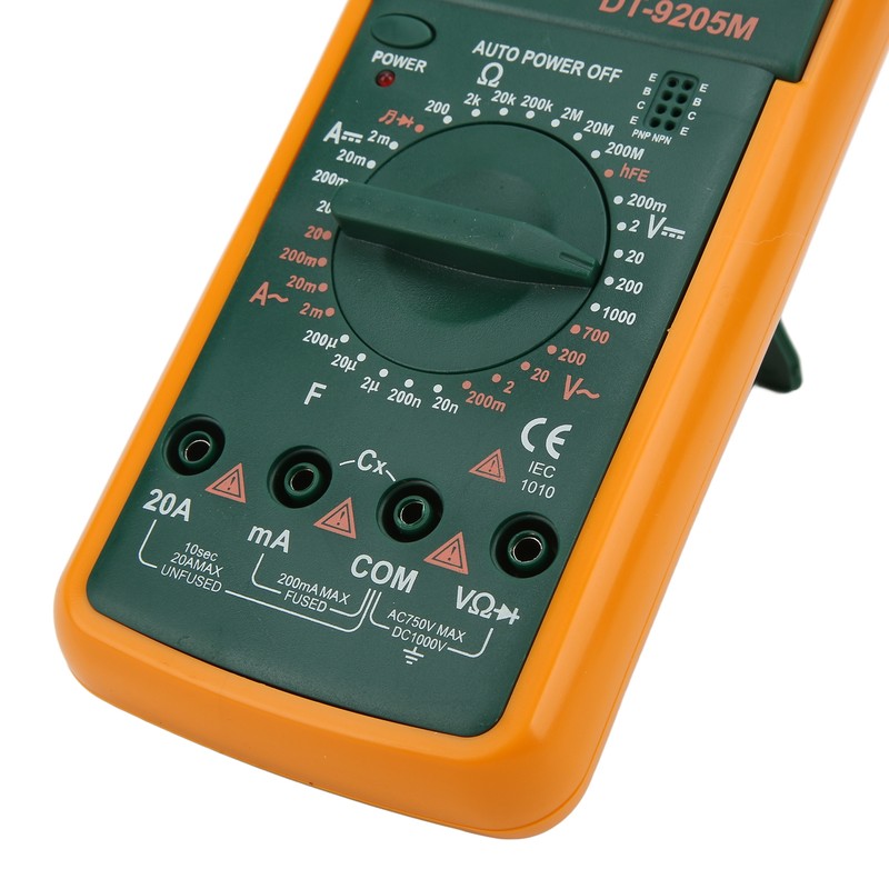 DT‑9205M LCD Large Screen Digital Multimeter Handheld Voltmeter Ohmmeter Ammeter