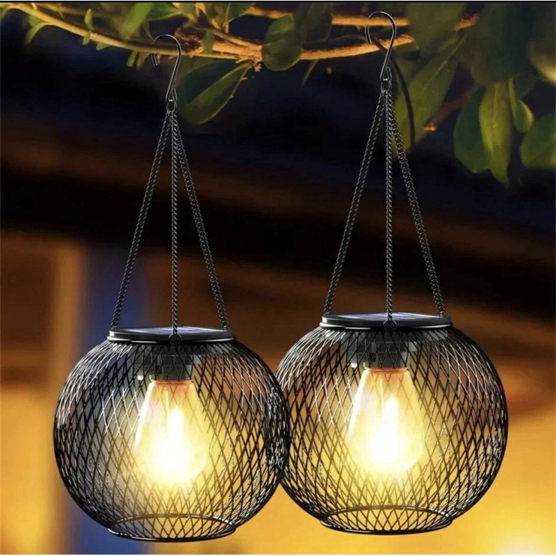 KagoLing 4PCS Solar LED Lantern Light Outdoor Garden Patio Path