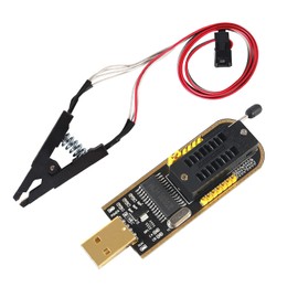 Dealikee SOIC8 SOP8 Test Clip EEPROM Flash BIOS USB + 1.8V Adapter + Soic8 Adapter Programmer Module Kit Set for EEPROM 93CXX / 25CXX / 24CXX + CH341A 24 25 Series