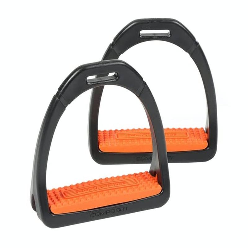 Shires Compositi Adult Premium Profile Stirrups: Black