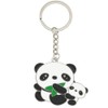 Cute Panda Keychain Charm Accessories Animal Panda Key Chain Ring