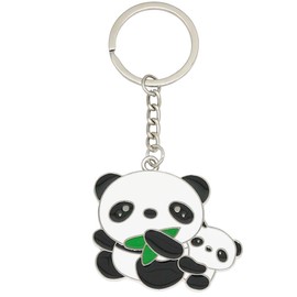 Cute Panda Keychain Charm Accessories Animal Panda Key Chain Ring Gift Souvenir Pendant for Men Women Purse Bags