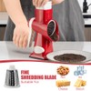 KEOUKE Rotary Cheese Grater with Handle Vegetable Cheese Shredder Slicer