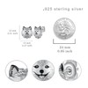 Pomeranian Earrings 925 Sterling Silver Dog Earrings Puppy Earring Animal