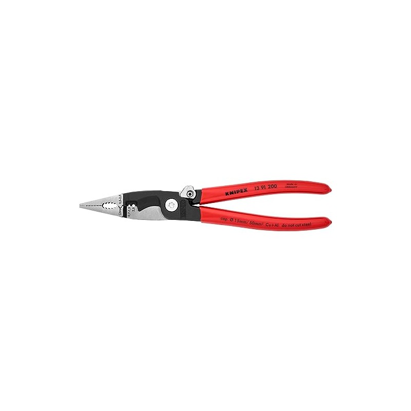 クニペックス KNIPEX 1391-200 エレクトロプライヤー オープンスプリング付 (SB)