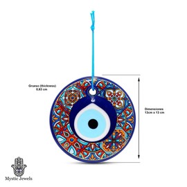 Turkish Eye in Gold - Home Wall Decor (Model 3)