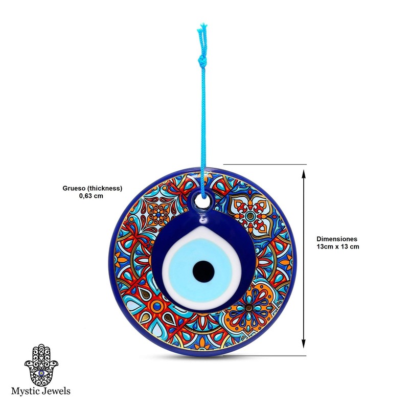 Turkish Eye in Gold - Home Wall Decor (Model 3)