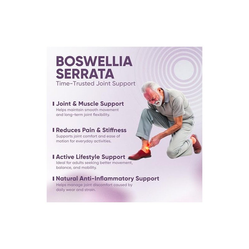 Vitaminnica Boswellia Serrata Capsules (2500mg 5:1 Extract)- 60 Vegan Capsules,
