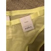 Auden Women's Size Large Yellow See Through Lace Cheeky Underwear
