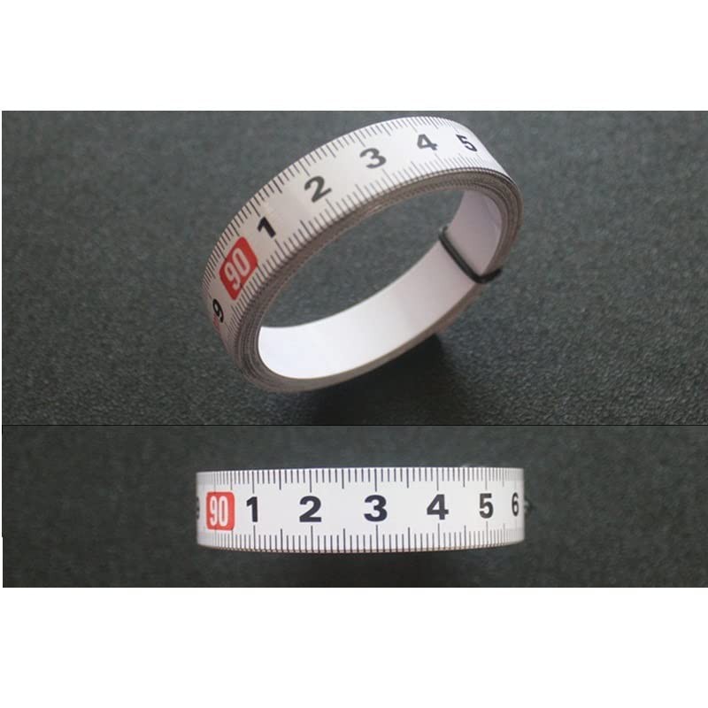 Boxonly Tape Measure Self-Adhesive Carbon Steel, Workbench Ruler, (Left to