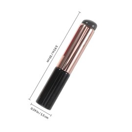 COHEALI 3 Pinceles Aplicadores de Polvo de Silicona para Uñas, Herramienta Profesional para Decoración, Colores Negro, Rosa y Café, Reutilizables y Fá