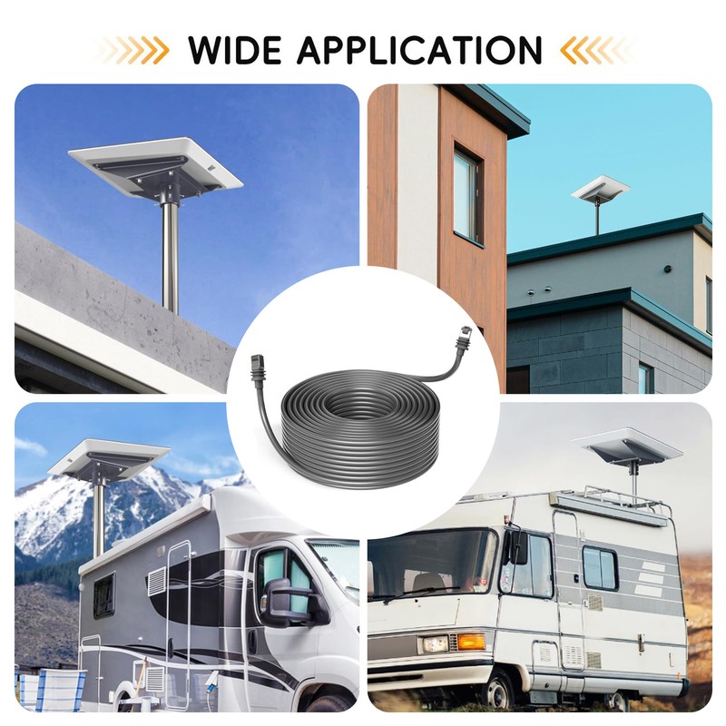 for Starlink Cable IP68 Waterproof 1200Mbps Smooth Transmission Extender Cable