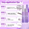 Pawotence Wispy Lash Clusters Kit Cat Eye Lash Extension Kit