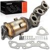 A-Premium Right Exhaust Manifold Catalytic Converter Kit Direct-Fit Compatible with