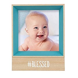 Grasslands Road "# Blessed Picture Frame, 5 7/8" x 4 5/8", Blue