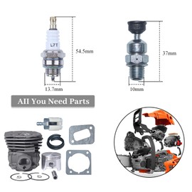 Haishine 45mm Cylinder Piston Kit Fit Husqvarna 353 351 350 346XP EPA 340 Chainsaw, Big Bore Cylinder Piston Gasket Compression Release Valve Kit Replace 5372531-02, 503869871
