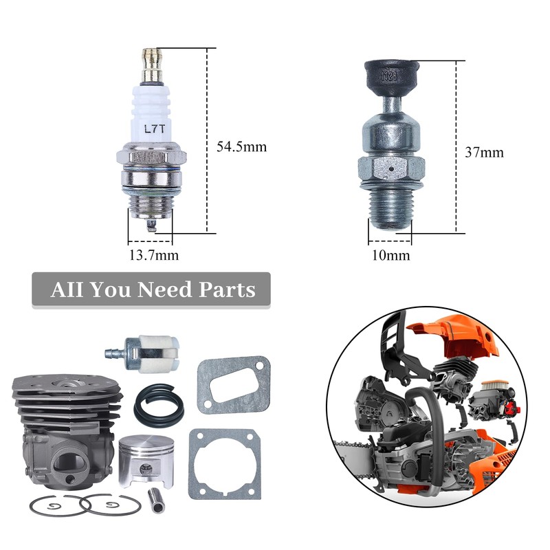 Haishine 45mm Cylinder Piston Kit Fit Husqvarna 353 351 350