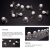 TUUXI 84 horquillas en espiral de perlas de 0,6 pulgadas,