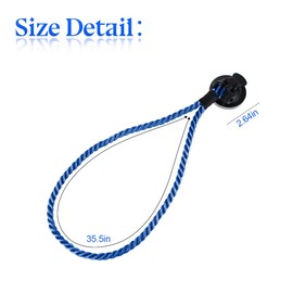 zipelo Hat Mounts for Car, Cowboy Hat Holder Rack with Suction Cup and Handmade Rope, Car Accessories, Universal Cowboy Hat Hanger for SUV Truck Vehicle Home (Light Blue)