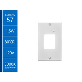 STP2 Frosted White LED Step Light with Photocell (STP2F120WHPC)
