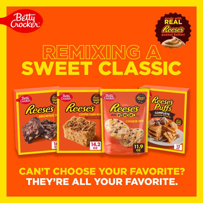 Betty Crocker REESE'S Brownie Mix with REESE'S Peanut Butter Chips,