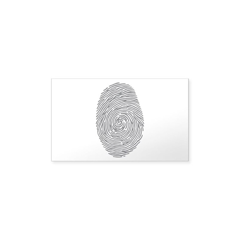 CafePress Fingerprint Rectangle Sticker Rectangle Bumper Sticker Car Decal